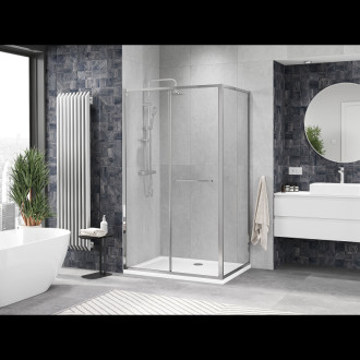 Mexen Linea kabina prysznicowa rozsuwana 100 x 85 cm, transparent, chrom - 8E1-100-085-01-01