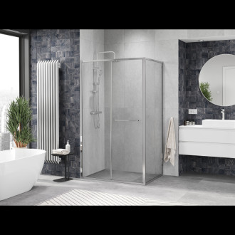 Mexen Linea kabina prysznicowa rozsuwana 85 x 95 cm, transparent, chrom - 8E1-085-095-01-01