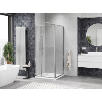 Mexen Linea kabina prysznicowa rozsuwana 95 x 95 cm, transparent, chrom - 8E1-095-095-01-01