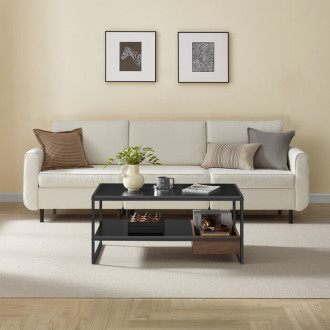 Konferenční stůl Autronic dřevodekor MDF AKF-E1081 BK