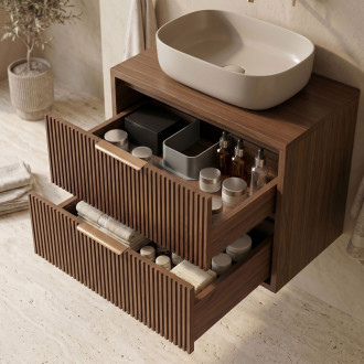 Koupelnová skříňka pod umyvadlo Rea Mono 60cm Brown