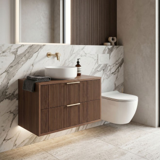 Koupelnová skříňka pod umyvadlo Rea Mono 80cm Brown
