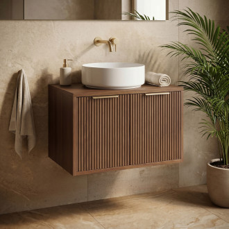 REA Core Koupelnová skříňka pod umyvadlo 60cm Brown REA-M0411