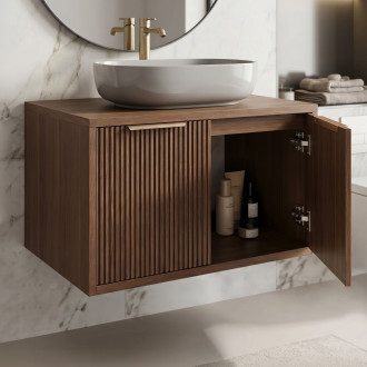 Koupelnová skříňka pod umyvadlo Rea Core 60cm Brown