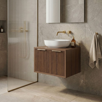 Koupelnová skříňka pod umyvadlo Rea Core 60cm Brown