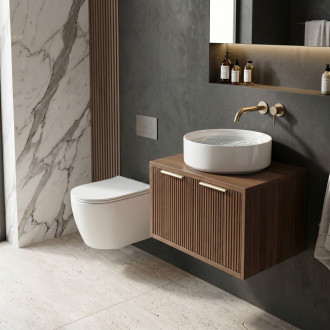 Koupelnová skříňka pod umyvadlo Rea Core 60cm Brown