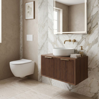 Koupelnová skříňka pod umyvadlo Rea Core 80cm Brown