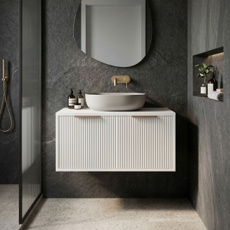 Koupelnová skříňka pod umyvadlo Rea Core 80cm White