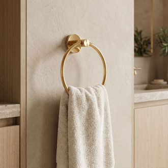 Koupelnový věšák Ring 81307 Rivo Brush Gold