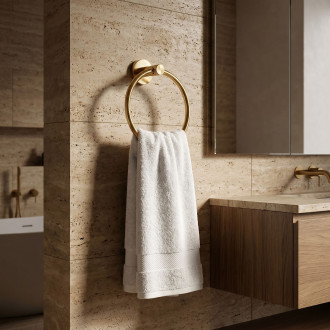 Koupelnový věšák Ring 81307 Rivo Brush Gold