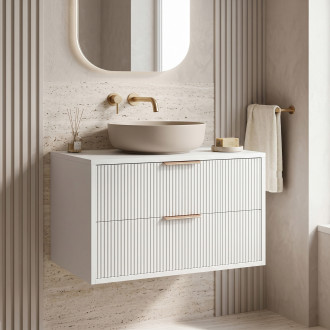REA Mono Koupelnová skříňka pod umyvadlo 80cm White REA-M0403