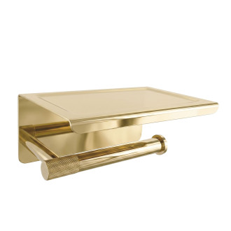 Držák na toaletní papír s poličkou 6613 Modern Gold