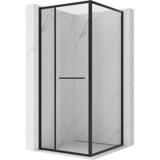 Mexen Linea posuvný sprchový kout 80 x 80 cm, průhledný, černý - 8E1-080-080-70-70