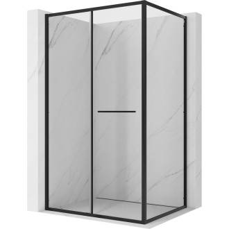 Mexen Linea posuvný sprchový kout 85 x 100 cm, průhledný, černý - 8E1-085-100-70-70