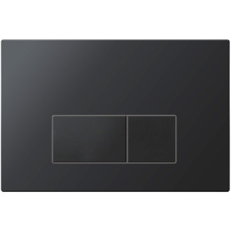 CERANO - Kompletní WC set Basic/Forte - černá matná - WC tlačítko Modulo/Černá - závěsné - nízký modul - předstěnová instalace - 51x36 cm