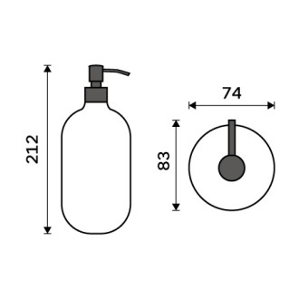 Nimco Dávkovač tekutého mýdla, pumpička plast ABH 31-X-88