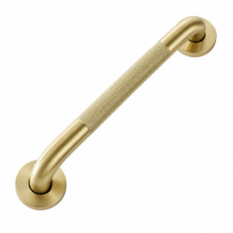 Rovné koupelnové madlo Brush Gold