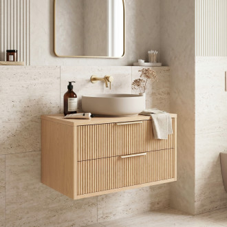 REA Mono Koupelnová skříňka pod umyvadlo 80cm Beige REA-M0409