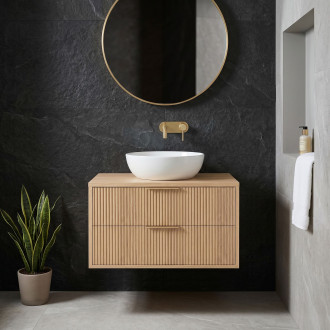 Koupelnová skříňka pod umyvadlo Rea Mono 80cm Beige