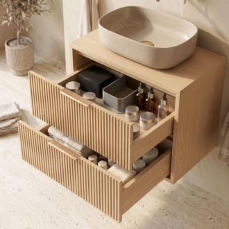 Koupelnová skříňka pod umyvadlo Rea Mono 80cm Beige