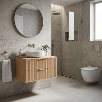 Koupelnová skříňka pod umyvadlo Rea Mono 80cm Beige