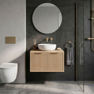 Koupelnová skříňka pod umyvadlo Rea Core 60cm Beige