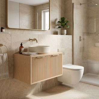 Koupelnová skříňka pod umyvadlo Rea Core 60cm Beige