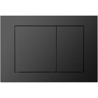 CERANO - Kompletní WC set Basic/Cesso - černá lesklá - WC tlačítko Maxio/Černá - závěsné - předstěnová instalace - 49x36 cm