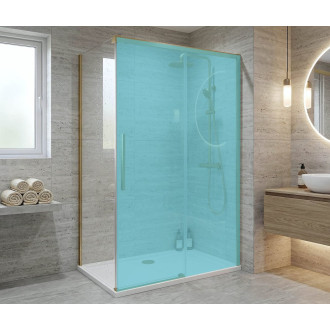LUXOR GOLD MATT boční stěna 1000mm, čiré sklo GU5610G