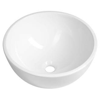 MOON keramické umyvadlo na desku, průměr 43cm, bílá