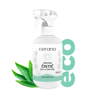 CERANO - Přírodní čistící prostředek na skla a zrcadla - čerstvá aloe vera - 500 ml