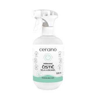 CERANO - Přírodní čistící prostředek na skla a zrcadla - čerstvá aloe vera - 500 ml