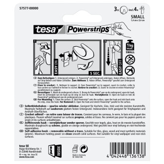 Háček Tesa Powerstrips bílá 575770000020