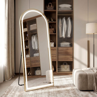 Zrcadlo LED Orbit 50x160cm Brush Gold
