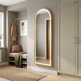 Zrcadlo LED Orbit 50x160cm Brush Gold
