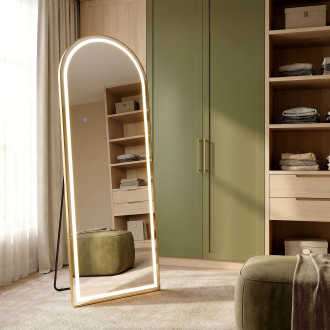 Zrcadlo LED Orbit 50x160cm Brush Gold