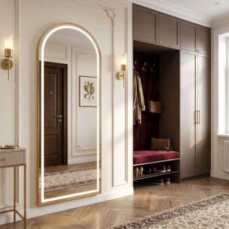 Zrcadlo LED Orbit 50x160cm Brush Gold