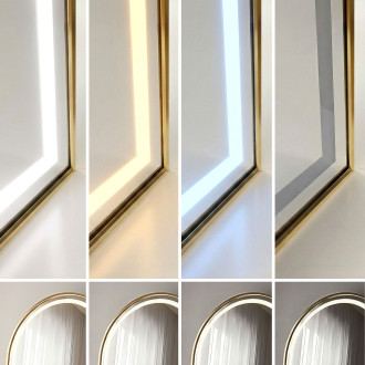 Zrcadlo LED Orbit 50x160cm Brush Gold