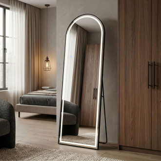 Zrcadlo LED Orbit 50x160cm Black