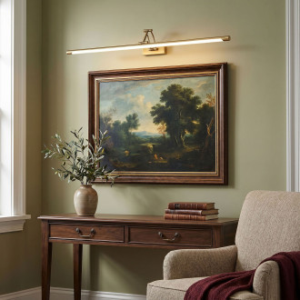 Koupelnové nástěnné LED svítidlo SWE024-1W 80cm Brush Gold