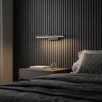 Koupelnové nástěnné LED svítidlo  APP1866-1W 40 cm Black