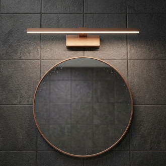 Koupelnové nástěnné LED svítidlo SWE013-1W 43cm BRUSH COPPER
