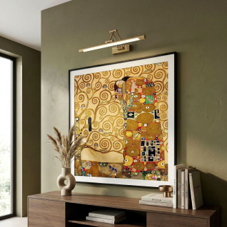 Koupelnové nástěnné LED svítidlo SWE022-1W 42cm Brush Gold