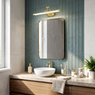Koupelnové nástěnné LED svítidlo SWE019-1W Gold
