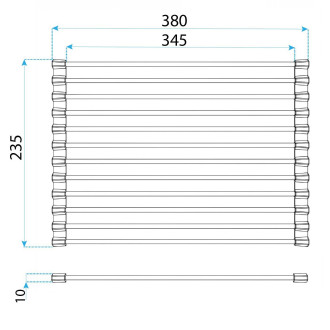 Rolovací odkapávač na dřez REA P12298A Grey