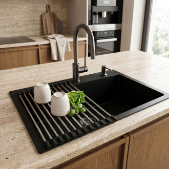 Rolovací odkapávač na dřez REA P12298 Black