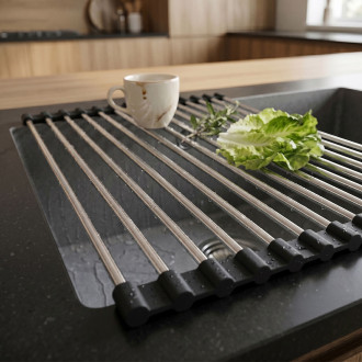 Rolovací odkapávač na dřez REA P12298 Black