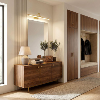 Koupelnové nástěnné LED svítidlo SWE020-1W 60cm Gold
