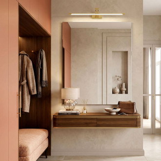 Koupelnové nástěnné LED svítidlo SWE020-1W 60cm Gold