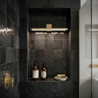Koupelnové nástěnné LED svítidlo SWE043-1W 40cm GOLD